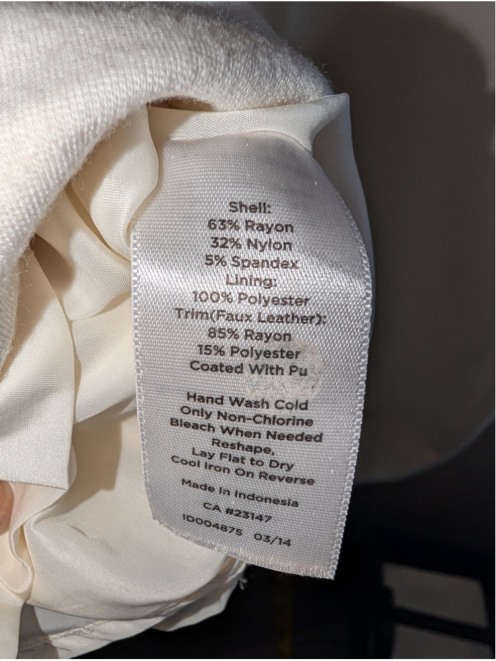 TALBOTS Petite White & Black Sleeveless Sheath Dress 14P - Picture 5 of 5